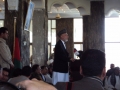 Karzai speaking at a conference